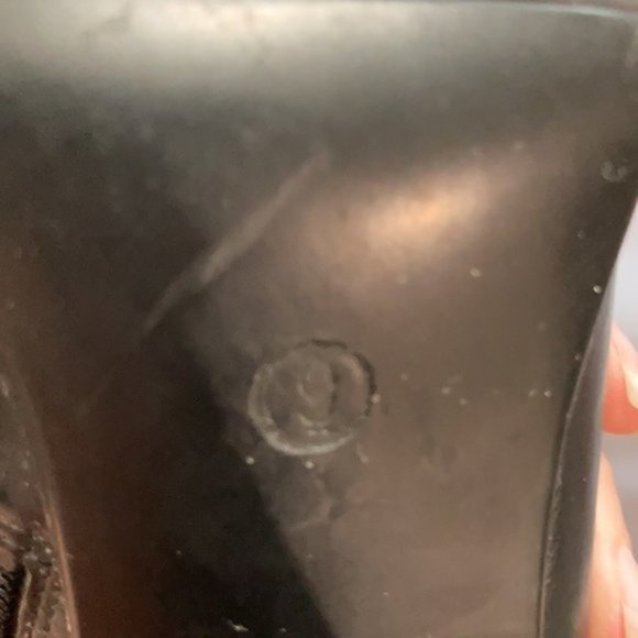 Nine West Black Leather Heeled Knee high Tall Shaft Boots 9 - Picture 15 of 16